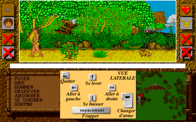 Un combat en vue latérale
